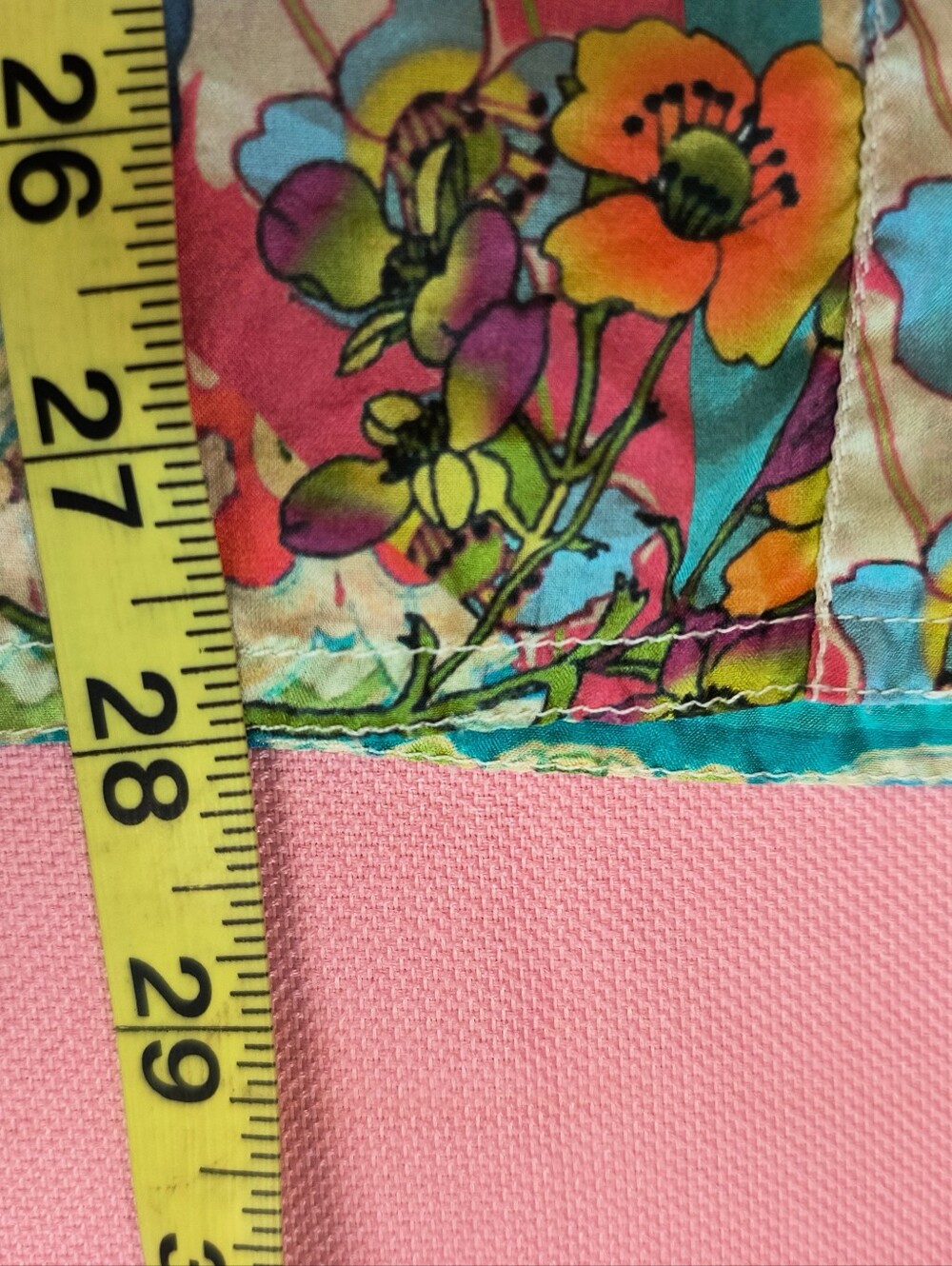 JOHNNY WAS Silk Women Floral Patchwork Blouse M - Picture 8 of 8